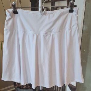Chic White Women's Skater Skirt